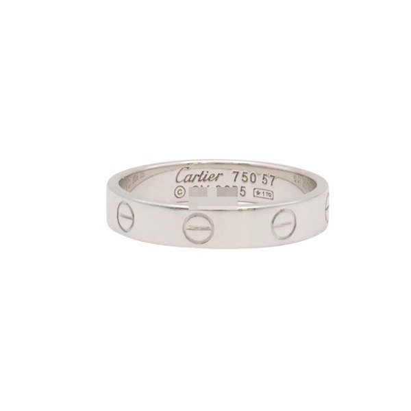 18K白金 Mini Love 戒指 57【Cartier 卡地亞】 B4049657