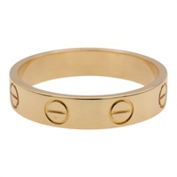 18K黃金 Love 戒指 49【Cartier 卡地亞】