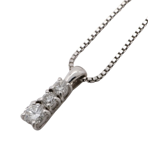 18K白金 鑽石 項鍊【JEWELRY 無品牌珠寶】