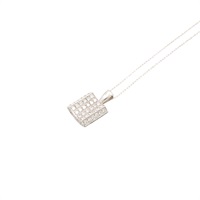 18K白金 酒瓶 鑽石 項鍊【JEWELRY 無品牌珠寶】