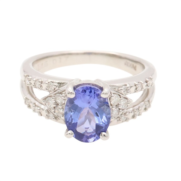 JEWELRY 無品牌珠寶 坦桑石 鑽石 PT900鉑金戒指