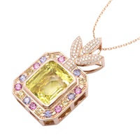 18K玫瑰金 鑽石 項鍊【JEWELRY 無品牌珠寶】