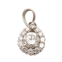 PT900鉑金 鑽石 墜飾【JEWELRY 無品牌珠寶】
