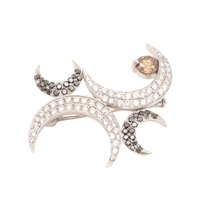 18K白金 鑽石 胸針【JEWELRY 無品牌珠寶】 Diamond 5.2g