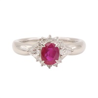 PT850鉑金 紅寶石 戒指【JEWELRY 無品牌珠寶】 Ruby 7.1g