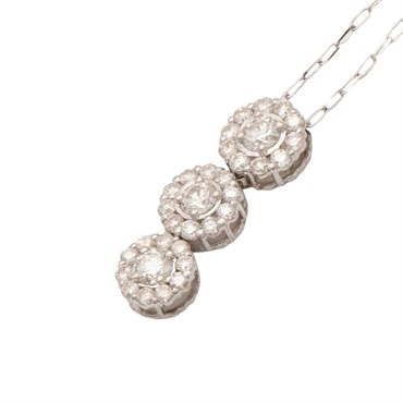 18K白金 鑽石項鍊【JEWELRY 無品牌珠寶】