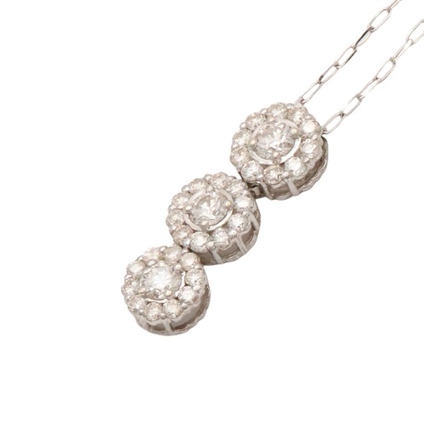 18K白金 鑽石項鍊【JEWELRY 無品牌珠寶】