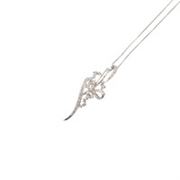 18K白金 鑽石 項鍊【JEWELRY 無品牌珠寶】