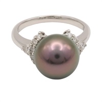 18K白金 珍珠戒指【JEWELRY 無品牌珠寶】 Pearl 6.7g
