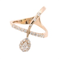 JEWELRY 無品牌珠寶 鑽石 18K玫瑰金戒指