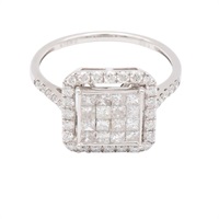 JEWELRY 無品牌珠寶 鑽石 18K白金戒指
