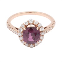 JEWELRY 無品牌珠寶 紅寶石 鑽石 18K玫瑰金 戒指