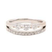 JEWELRY 無品牌珠寶 鑽石 18K白金 戒指