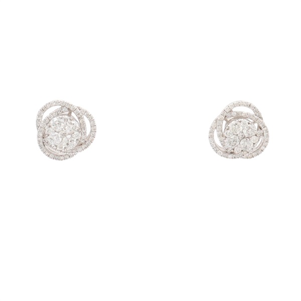 JEWELRY 無品牌珠寶 18K白金 鑽石 耳環