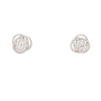 JEWELRY 無品牌珠寶 18K白金 鑽石 耳環