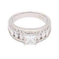 JEWELRY 無品牌珠寶 PT900鉑金 鑽石 戒指