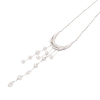 JEWELRY 無品牌珠寶 18K白金 鑽石 項鍊