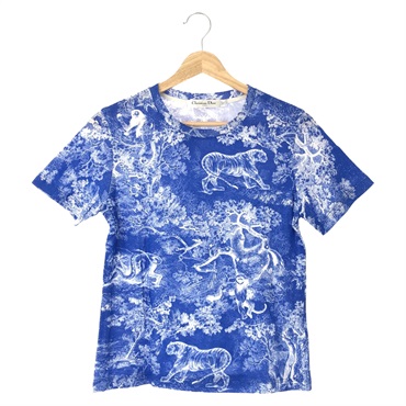 藍色 棉 短袖上衣 T-shirt XS