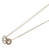 18K玫瑰金/18K白金 鑽石 Love 項鍊【Cartier 卡地亞】 B7219700