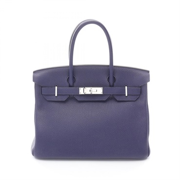 水墨藍 TOGO牛皮 Birkin 30 柏金包 手提包 C刻 金扣【HERMES 愛馬仕】