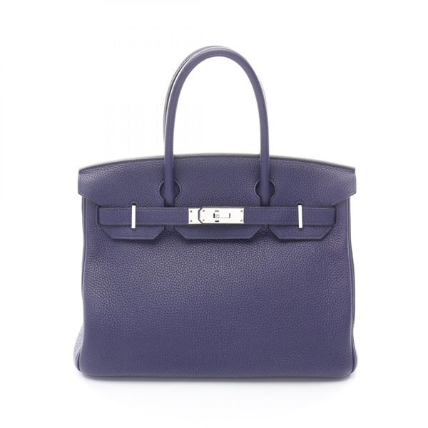 水墨藍 TOGO牛皮 Birkin 30 柏金包 手提包 C刻 金扣【HERMES 愛馬仕】
