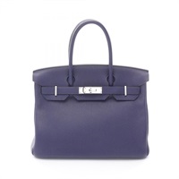 水墨藍 TOGO牛皮 Birkin 30 柏金包 手提包 C刻 金扣【HERMES 愛馬仕】