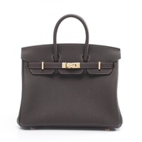 HERMES 愛馬仕 Birkin 25 柏金包 手提包 棗棕色 Togo牛皮 K刻 金扣