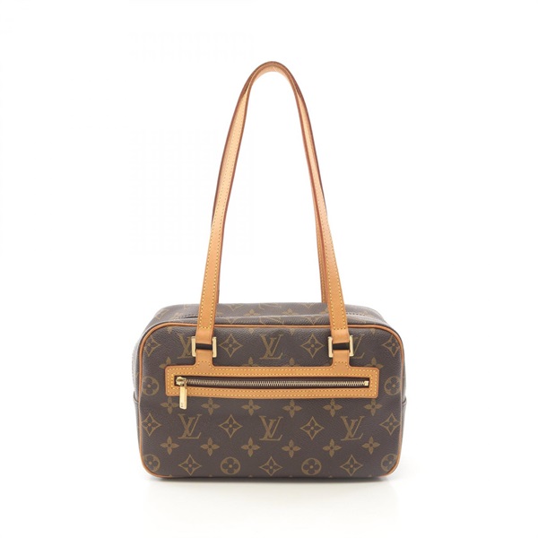 棕色 原花 帆布 Cite MM 肩背包【LOUIS VUITTON LV 路易威登】 M51182