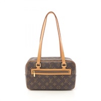 棕色 原花 帆布 Cite MM 肩背包【LOUIS VUITTON LV 路易威登】 M51182