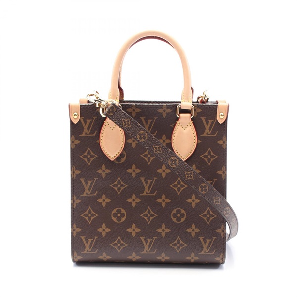 棕色 原花 帆布 Sac Plat BB 兩用包【LOUIS VUITTON LV 路易威登】 M45847