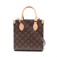 棕色 原花 帆布 Sac Plat BB 兩用包【LOUIS VUITTON LV 路易威登】 M45847