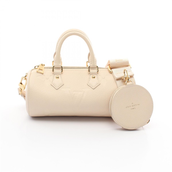 米白色 原花 牛皮 壓紋 Papillon BB 两用包【LOUIS VUITTON LV 路易威登】 M45994