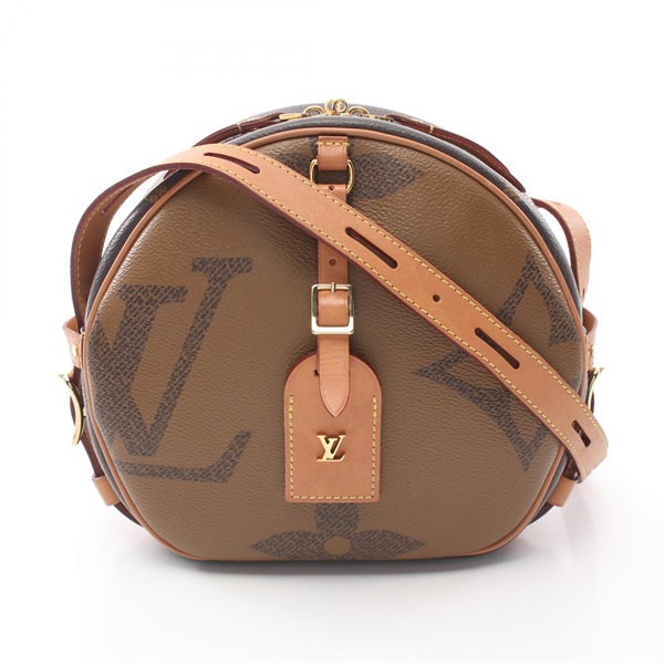 棕色 原花帆布 Boite Chapeau Souple 肩背包【LOUIS VUITTON LV 路易威登】  M44604