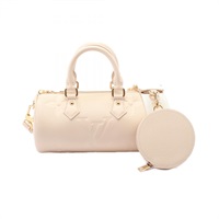 米黃色 壓紋牛皮 Papillon BB 圓筒包 肩背包【LOUIS VUITTON LV 路易威登】 M45994