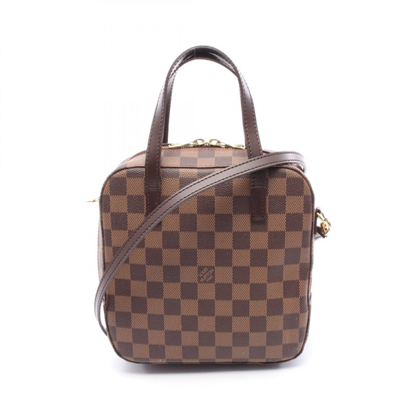 棕色 棋盤格帆布 Spontini 两用包【LOUIS VUITTON LV 路易威登】 N48021