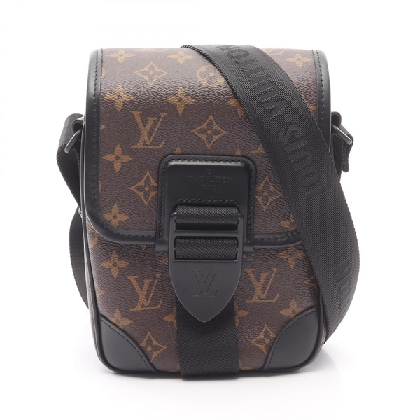 棕色 原花 Macassar 帆布 Archy Messenger 肩背包【LOUIS VUITTON LV 路易威登】 M46442