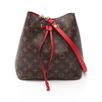 棕色 原花 帆布 Neo Noe 水桶包 肩背包【LOUIS VUITTON LV 路易威登】 M44021