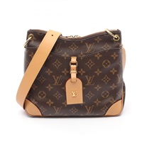 棕色 原花 帆布 Odeon NM PM 肩背包【LOUIS VUITTON LV 路易威登】 M45354
