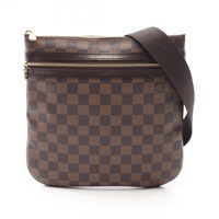 棕色 棋盤格 PVC塗層帆布 Pochette Bosphore 肩背包【LOUIS VUITTON LV 路易威登】 N51111