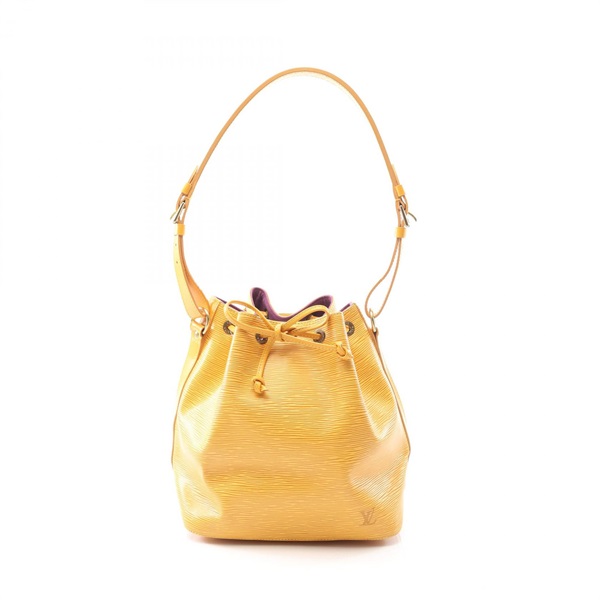 黃色 Epi 水波紋牛皮 Petit Noe 水桶包 肩背包【LOUIS VUITTON LV 路易威登】 M44109