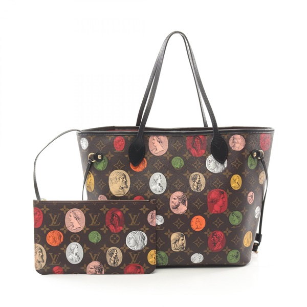 【再降價】 棕色 原花 PVC塗層帆布 x Fornasetti Neverfull MM 托特包 M45923【LOUIS VUITTON LV 路易威登】 M45923