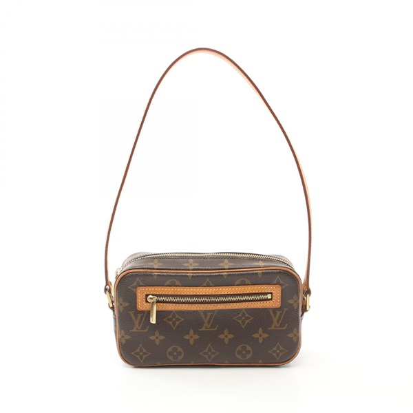 【再降價】棕色 原花 PVC塗層帆布 Pochette Cite 肩背包 M51183【LOUIS VUITTON LV 路易威登】 M51183