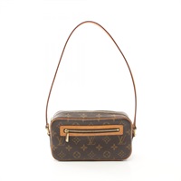 棕色 原花 PVC塗層帆布 Pochette Cite 肩背包 M51183 M51183