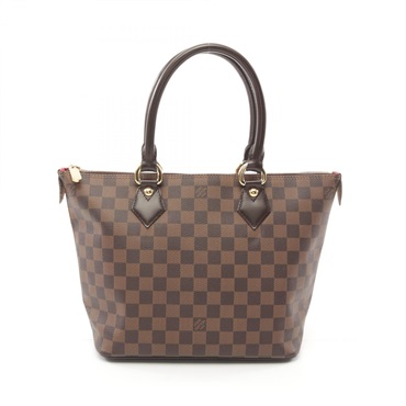 棕色 棋盤格帆布 Saleya PM 手提包【LOUIS VUITTON LV 路易威登】 N51183
