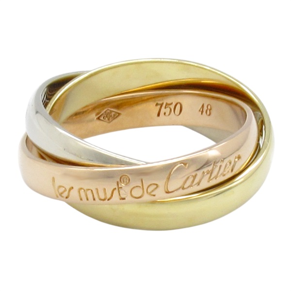 18K 三色三金 Trinity 戒指 #48