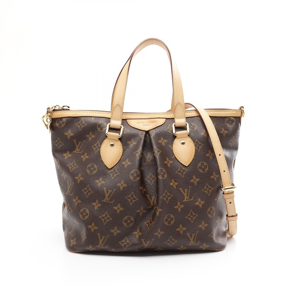 棕色 原花帆布 Parelmo PM 兩用包【LOUIS VUITTON LV 路易威登】 M40145