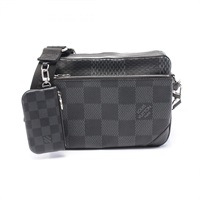 黑色 棋盤格帆布 Trio Messenger 斜背郵差包【LOUIS VUITTON LV 路易威登】 N50017