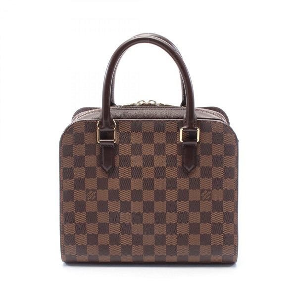 棕色 棋盤格帆布 Triana 手提包【LOUIS VUITTON LV 路易威登】 N51155