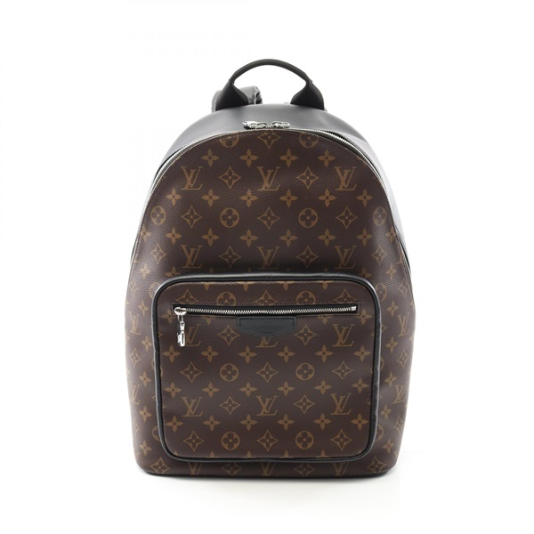 棕色 原花 Macassar 帆布 Josh NV 後背包【LOUIS VUITTON LV 路易威登】 M45349