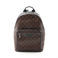 棕色 原花 Macassar 帆布 Josh NV 後背包【LOUIS VUITTON LV 路易威登】 M45349